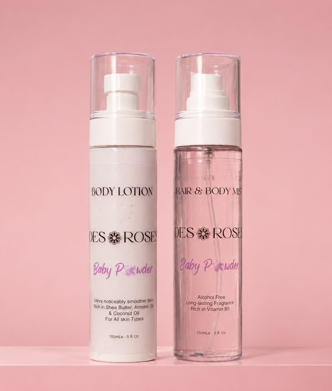 Baby Powder Body Lotion (150 ml) & Hair/Body Mist (150 ml)